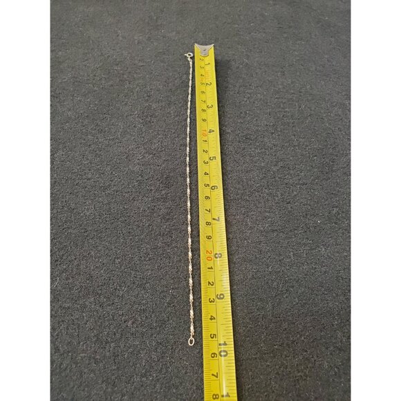 Silver 925 Chain bracelet-Twist Rope Dainty Snake Chain- Herringbone bracelet - Picture 9 of 10